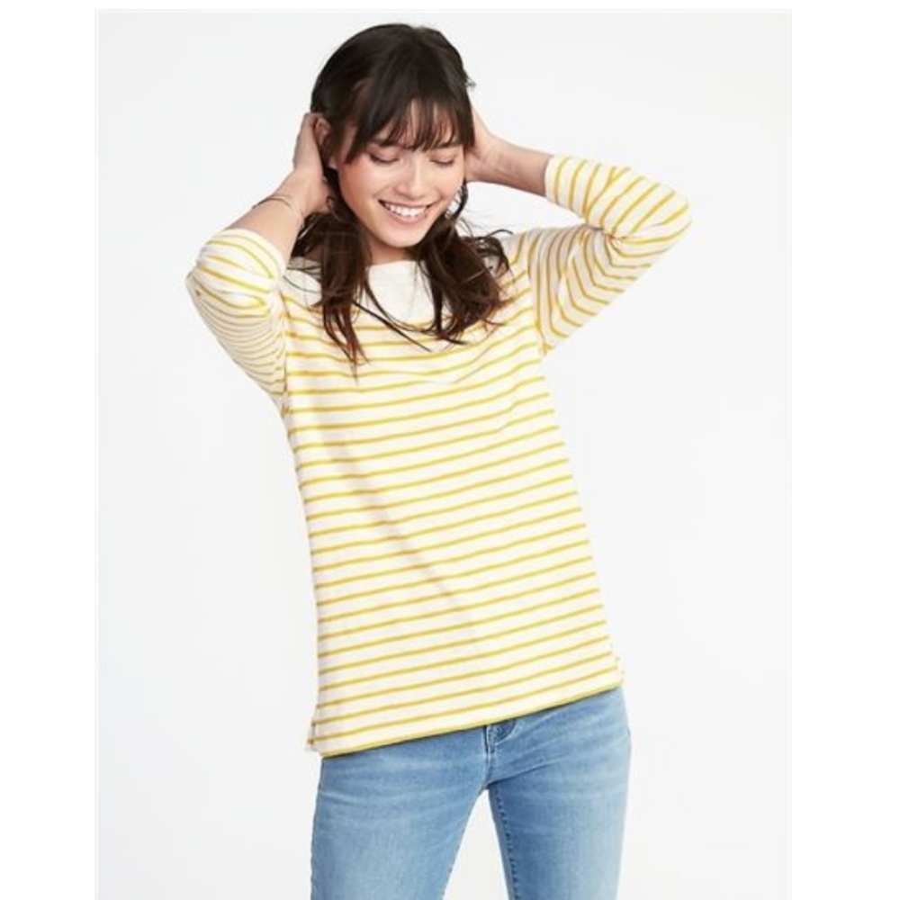 NWT Relaxed Mariner Stripe Long Sleeve